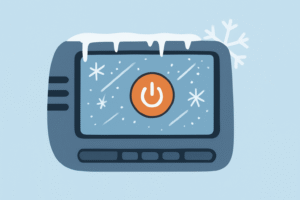 مانیتور خودرو در هوای سرد