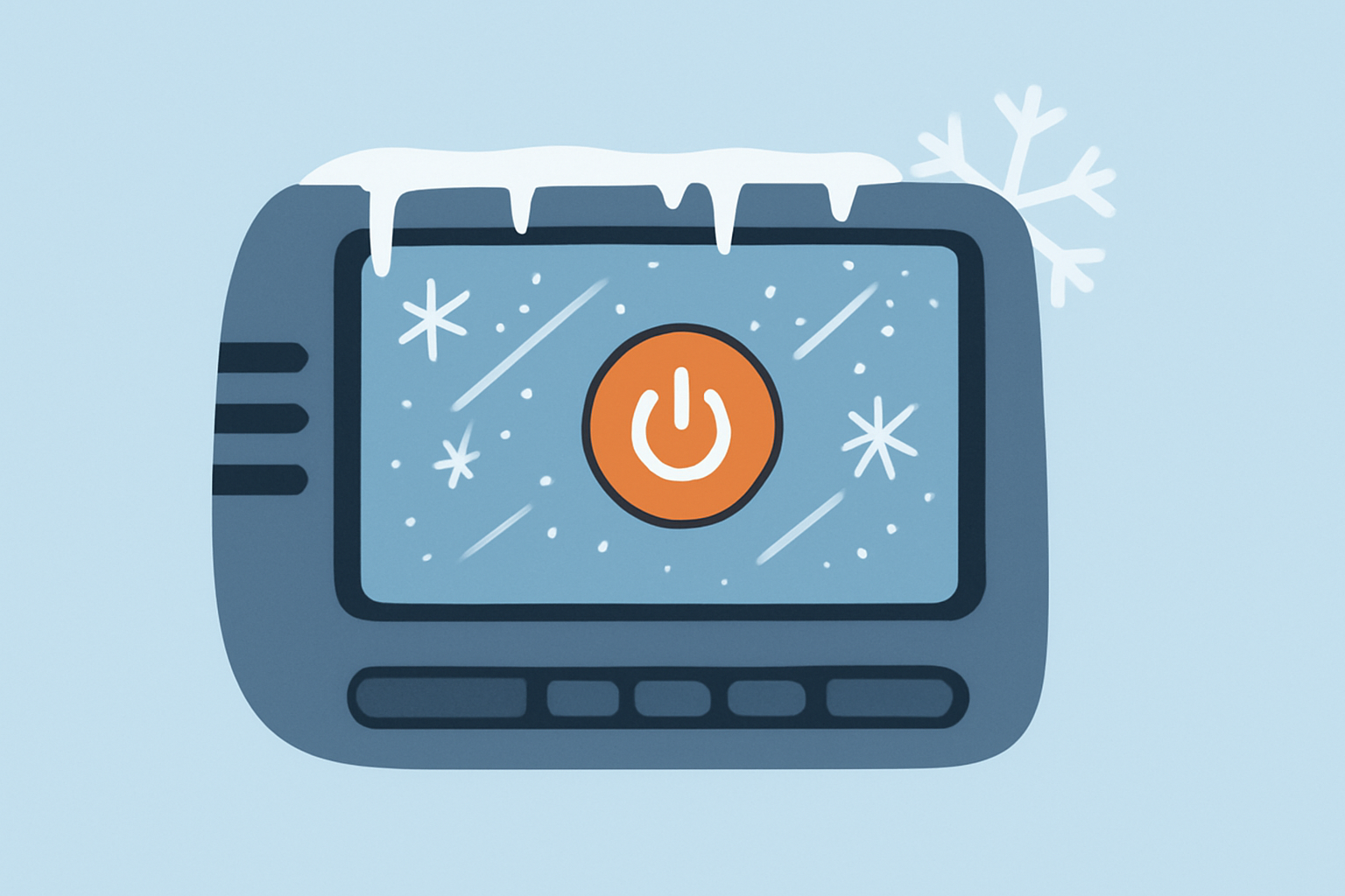 مانیتور خودرو در هوای سرد